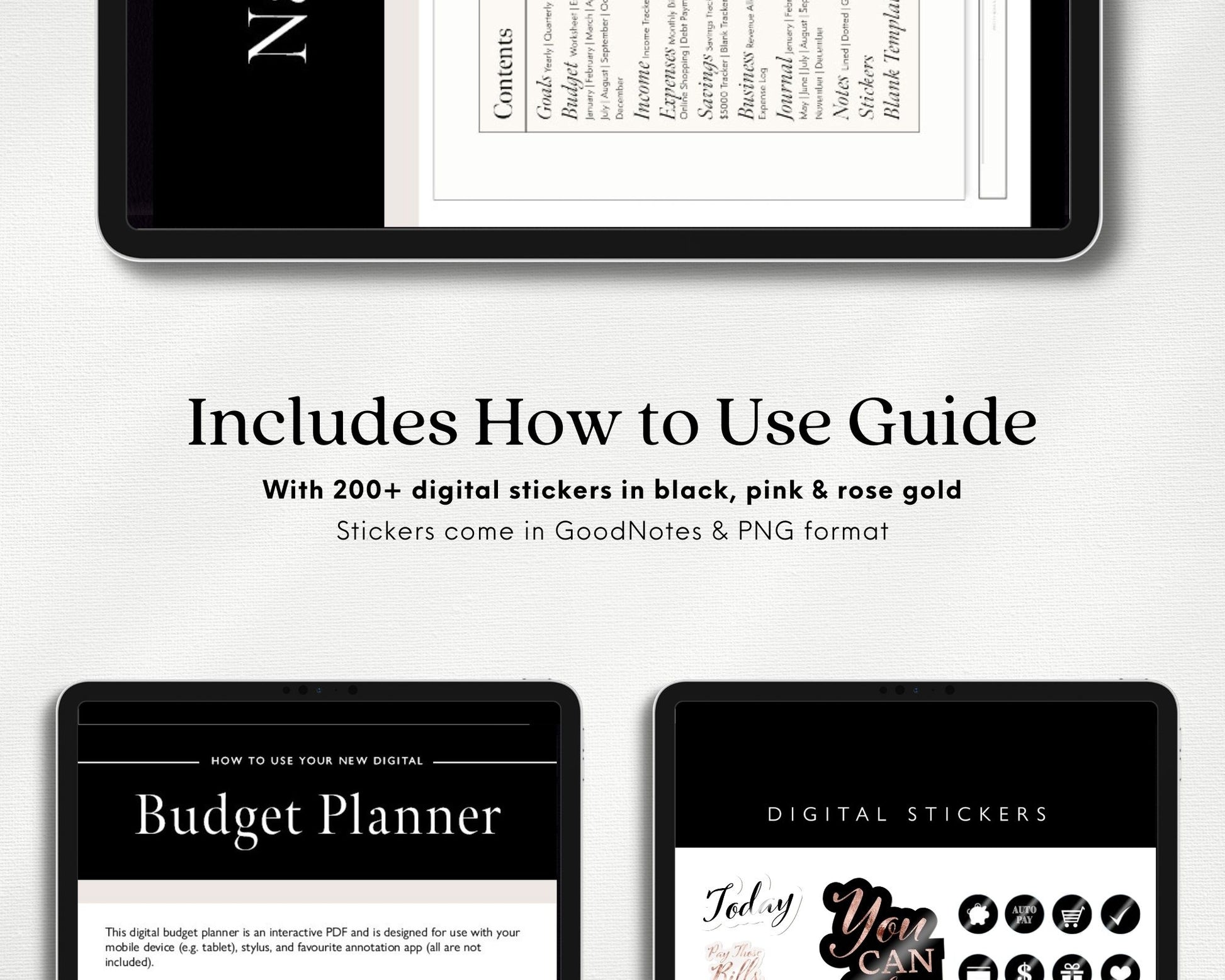Digital Budget Planner for iPad and Tablets – Nifty Planner Design