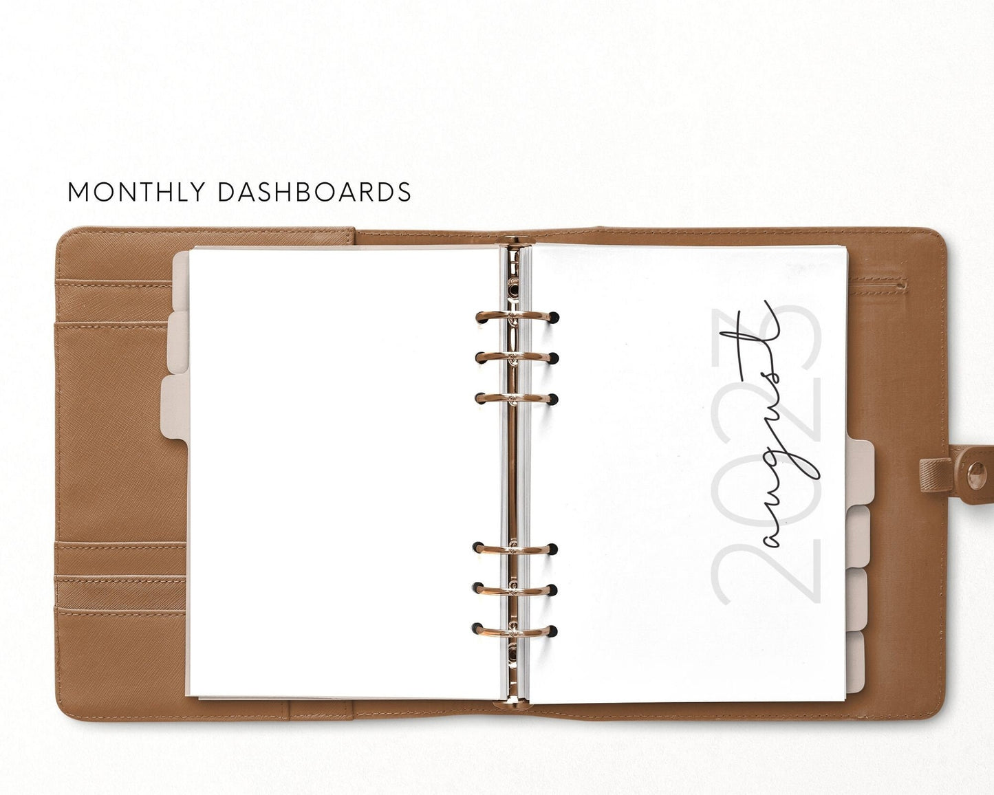 2023 Monthly printable inserts for A5 planners (271347)